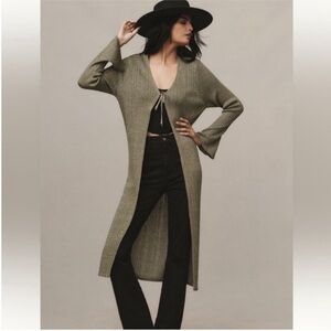 ❤️‍🔥FIRM PRICE❤️‍🔥By Anthropologie long shine cardigan sweater